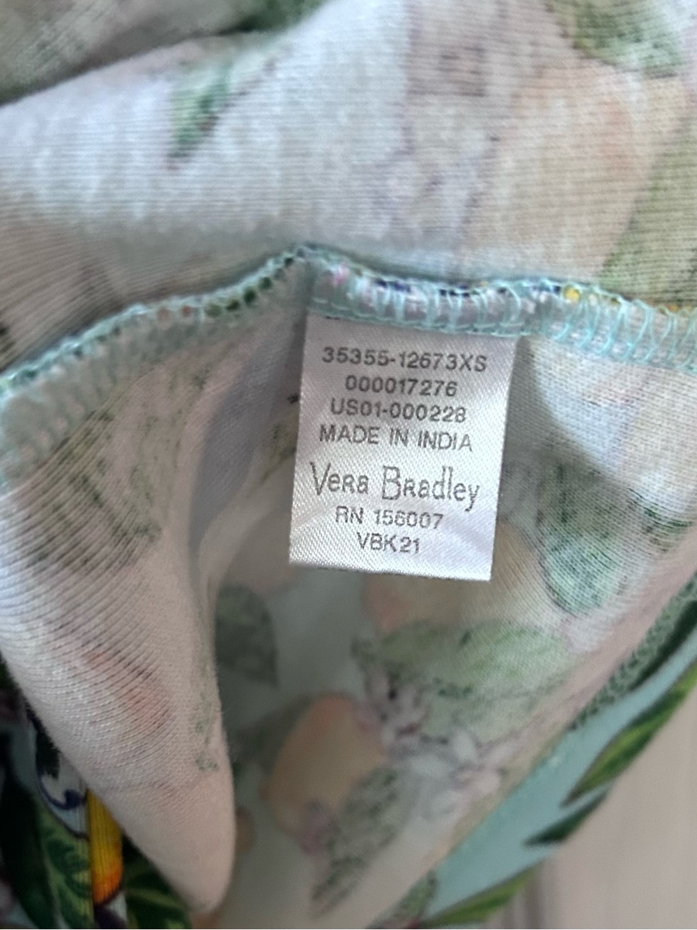 Vera Bradley Lemon Print Pajama Set XS 100% Cotton Two Piece - Picture 10 of 10